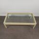 Glass and metal coffee table Pierre Vandel