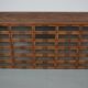 Vintage Dutch oak haberdashery shop cabinet, 1930s