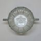 Art deco sugar bowl in molded pressed glass