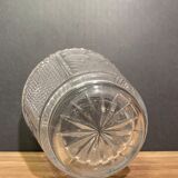 Crystal vase with diamond point decoration and thistles