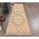 1980s Vintage Turkish Hand-Knotted Runner 92x394