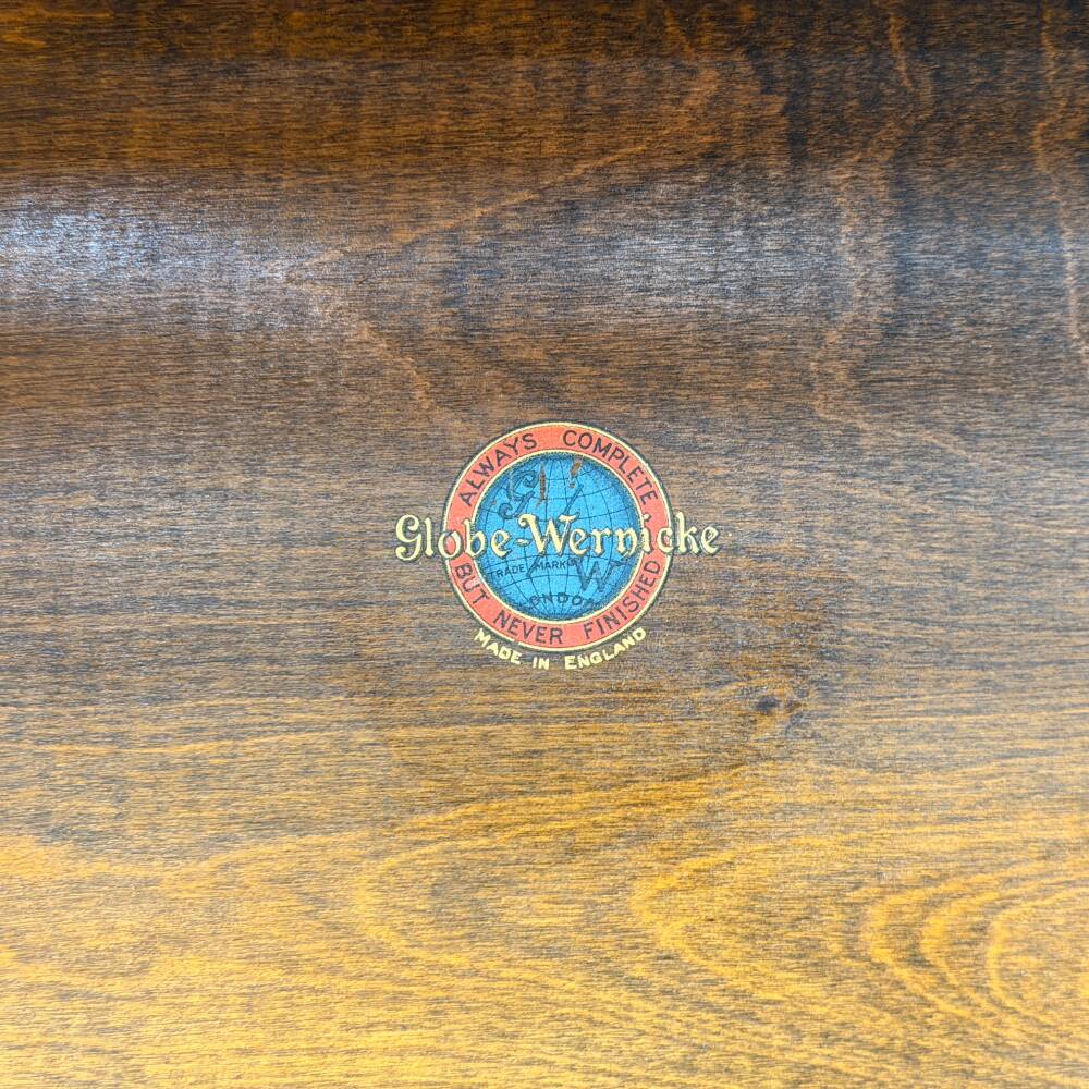 Ensemble de bibliothèques antiques en anglais Wernicke Globe originales