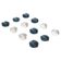 12 modern glass knife rests from Pukeberg