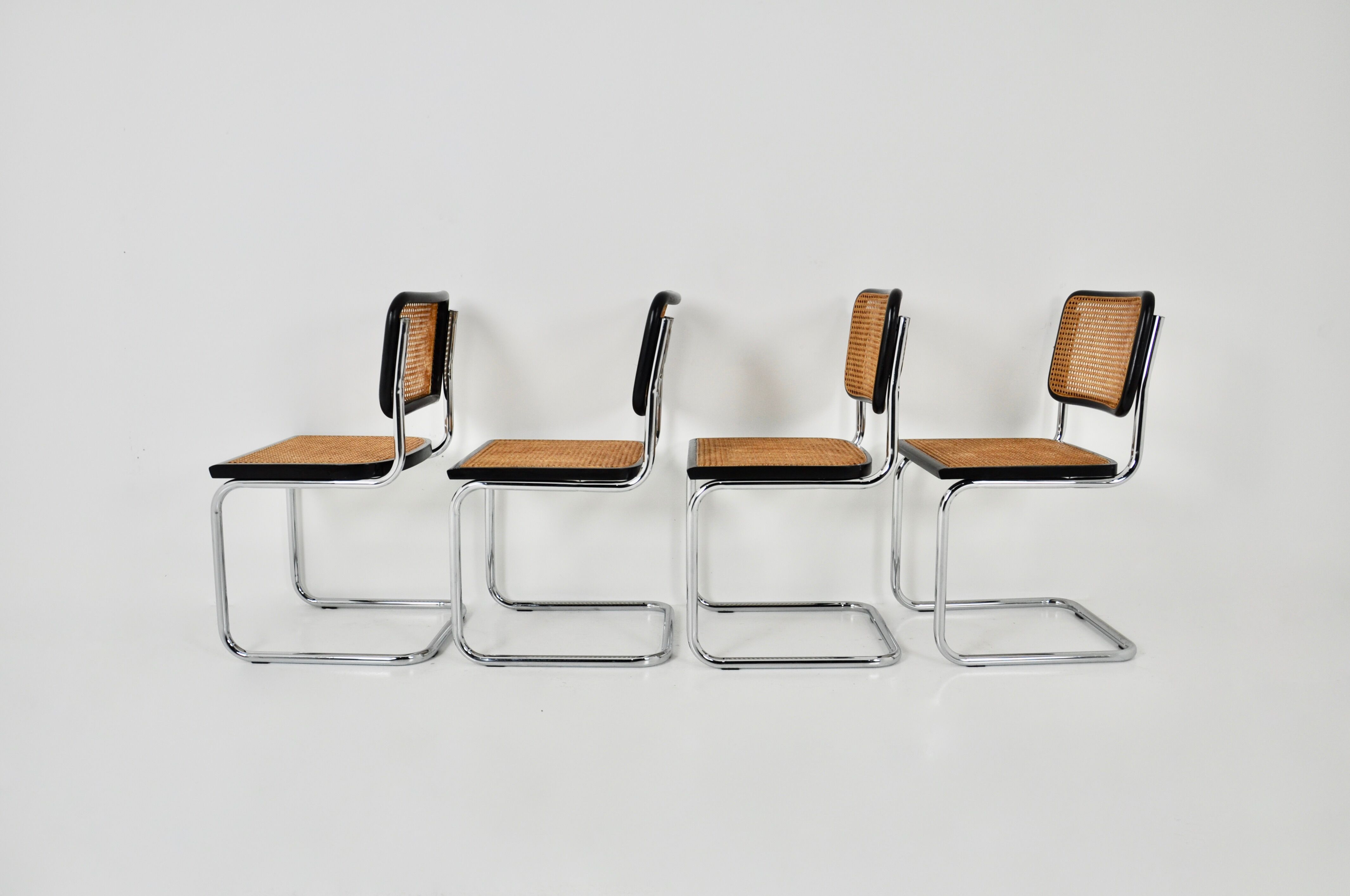 Dining chairs Style B32 by Marcel Breuer lot of 4