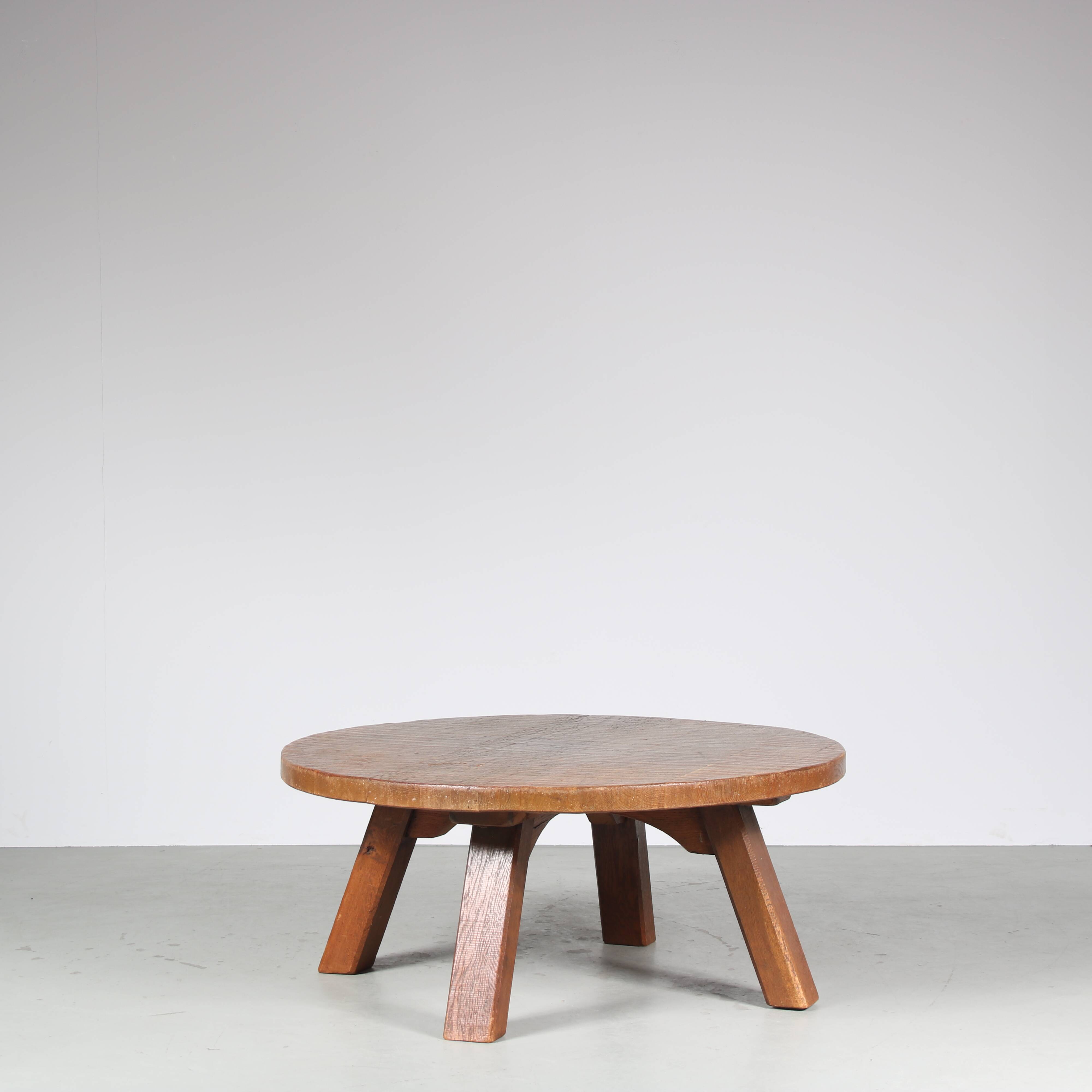 1970s Brutalist Coffee Table from the Netherlands