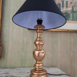Lampe en bois doré années  70/80