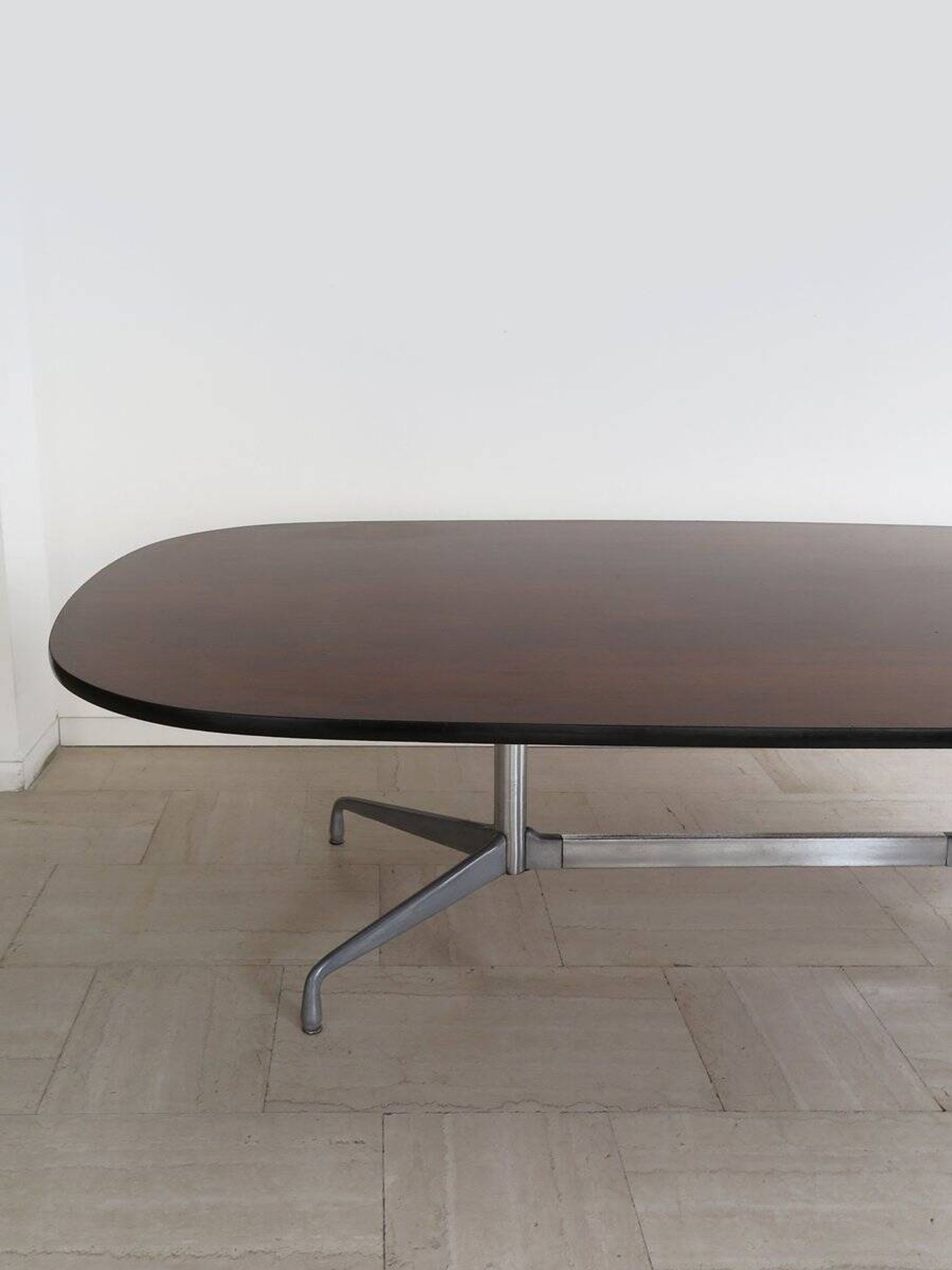 Large Wood and Aluminum Table by Charles & Ray Eames for Herman Miller, 1960s