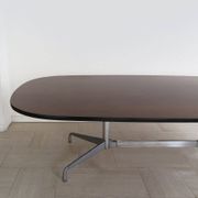 Large Wood and Aluminum Table by Charles & Ray Eames for Herman Miller, 1960s