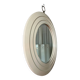 Italian Round Mirror – Sculptural Concentric Frame