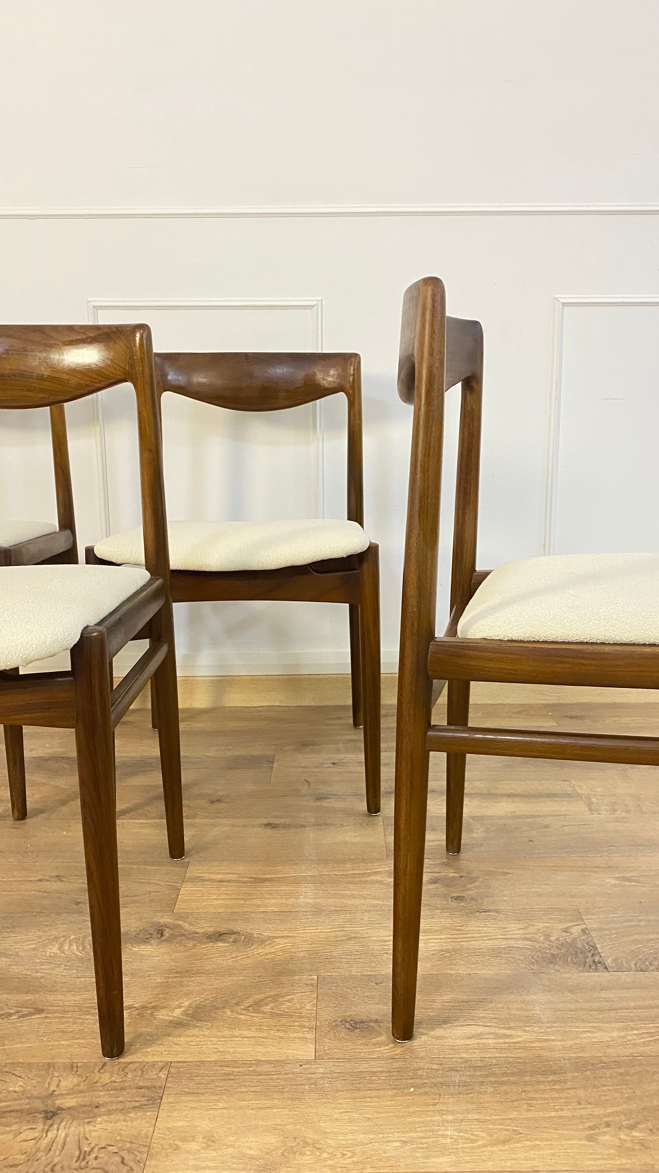Suite of 4 vintage chairs Lübke