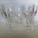 Ensemble de 5 verres en cristal