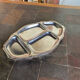 Vintage stainless steel large serving tray – meat & vegetable compartments