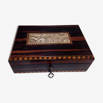 Boîte coffret en bois marqueté