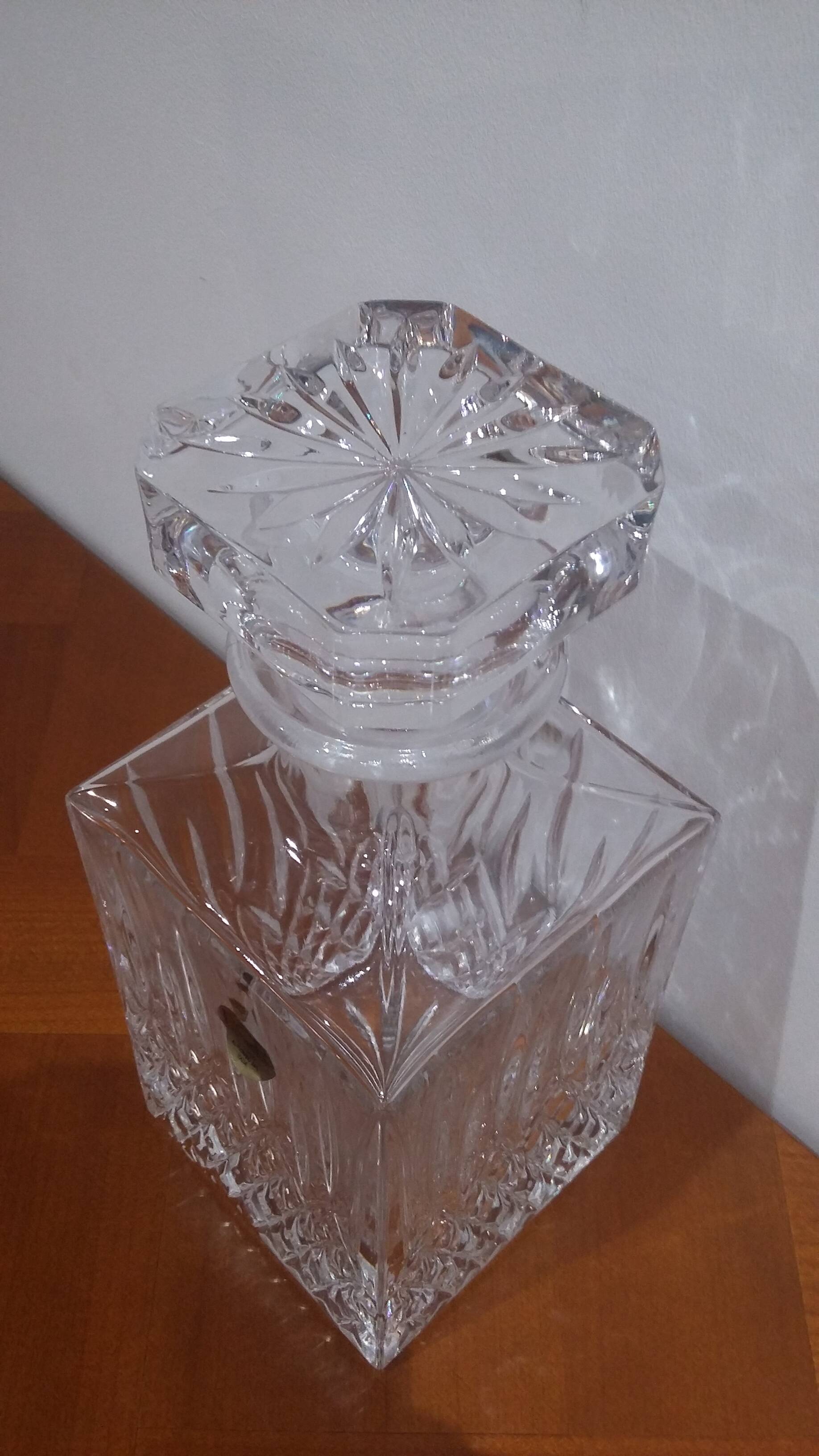 Royal cristal rock crystal whiskey decanter