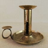 Brass hand candle holder
