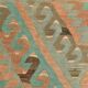 5x8 Blue & Brown Turkish Vintage Kilim Rug, 153x235Cm SK 35166