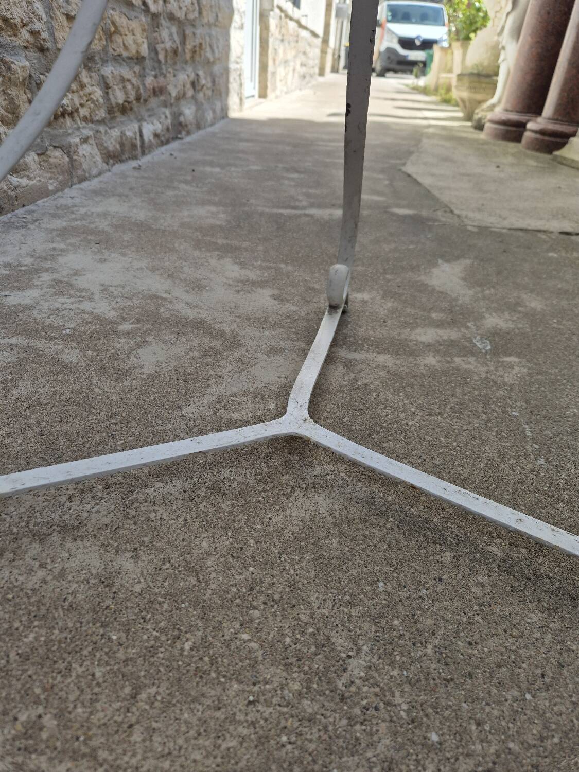 19th century wrought iron garden bistro pedestal table