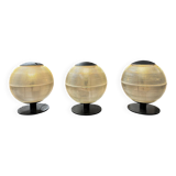 Suite of 3 70s holophanes