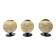 Suite of 3 70s holophanes