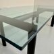 Le Corbusier Cassina LC6 vintage glass dining table
