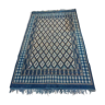 Tapis kilim margoum berbère bleu fait à la main 170x256cm