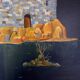 "The Island of Silence" Oil on canvas - Raucq Christian (1947)