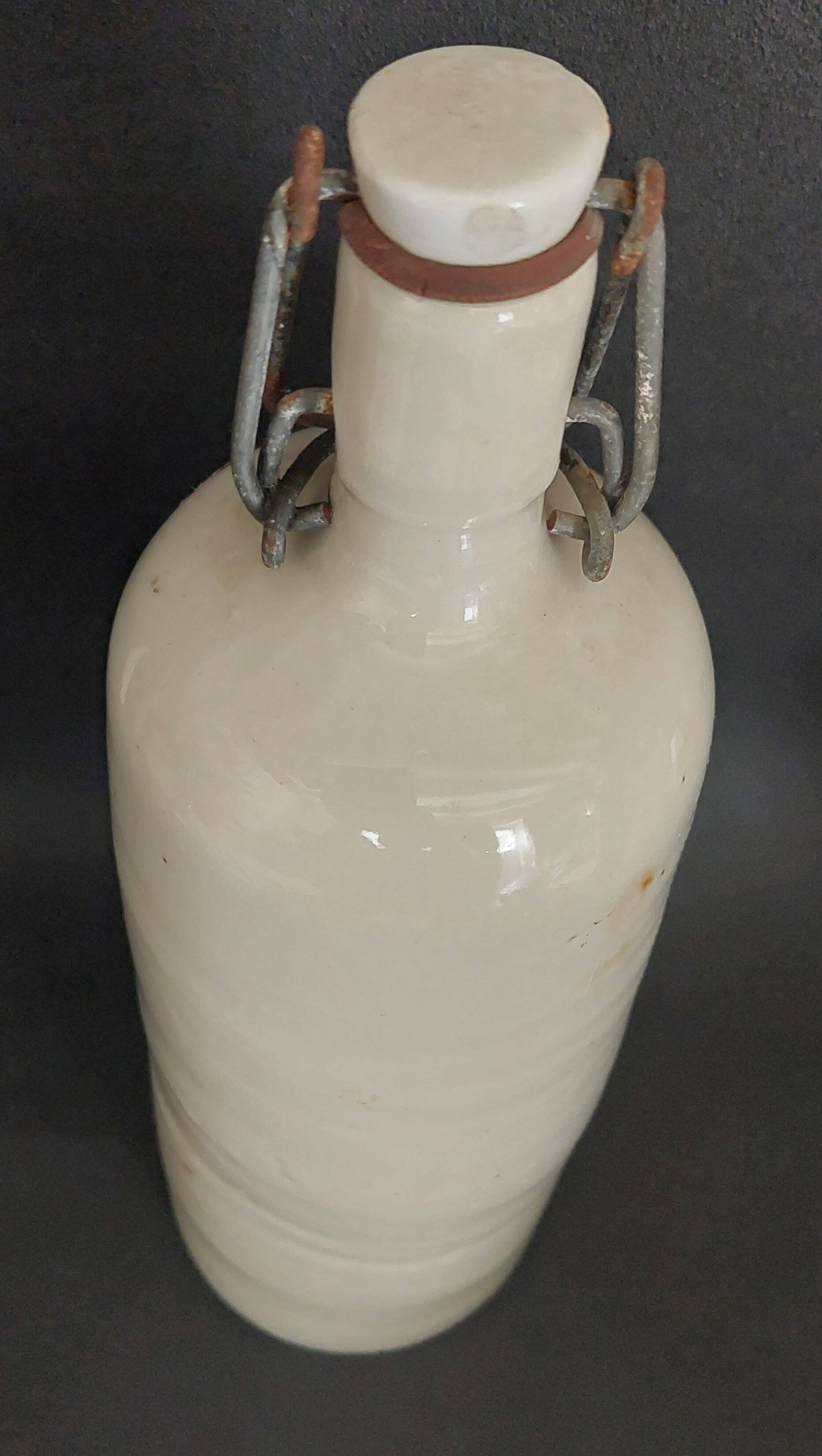20th century glazed stoneware bottle