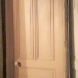 Haussmannian door 83x220.5cm with an old glazed transom frame.