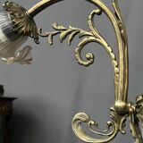 Lustre de style Louis XV. Bronze massif, cristal.
