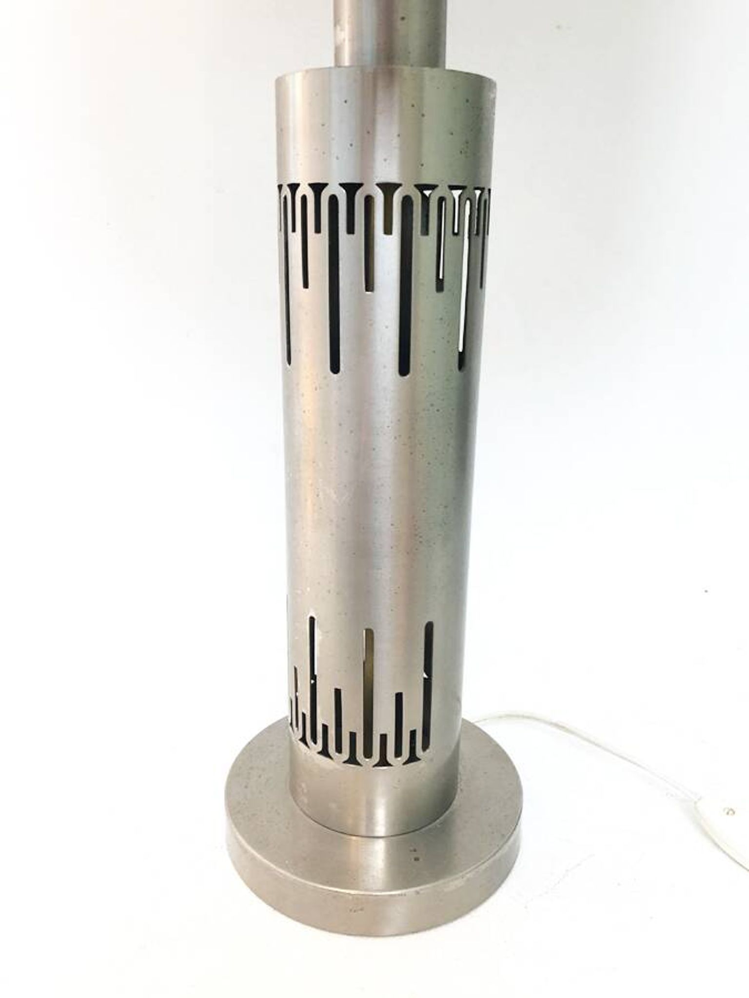 Vintage lamp 70's brushed aluminium design
