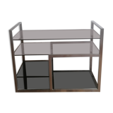 Brushed aluminum shelf 1980