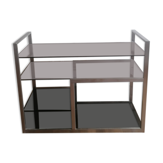 Brushed aluminum shelf 1980