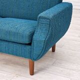 1970s, Danish 3-seater sofa, furniture wool, teak wood.