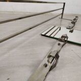 Art Deco chrome wall coat rack