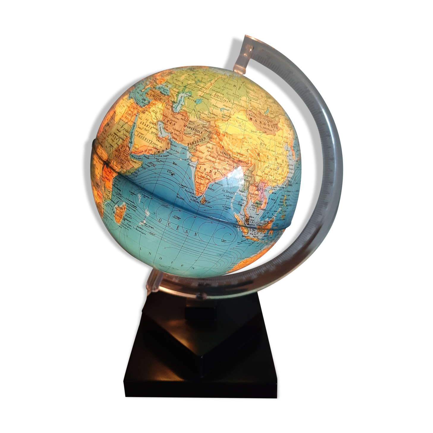 Globe bedside lamp