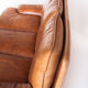 Vintage leather sofa. Belgium, 1970s