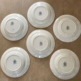 6 assiettes creuses en terre de fer