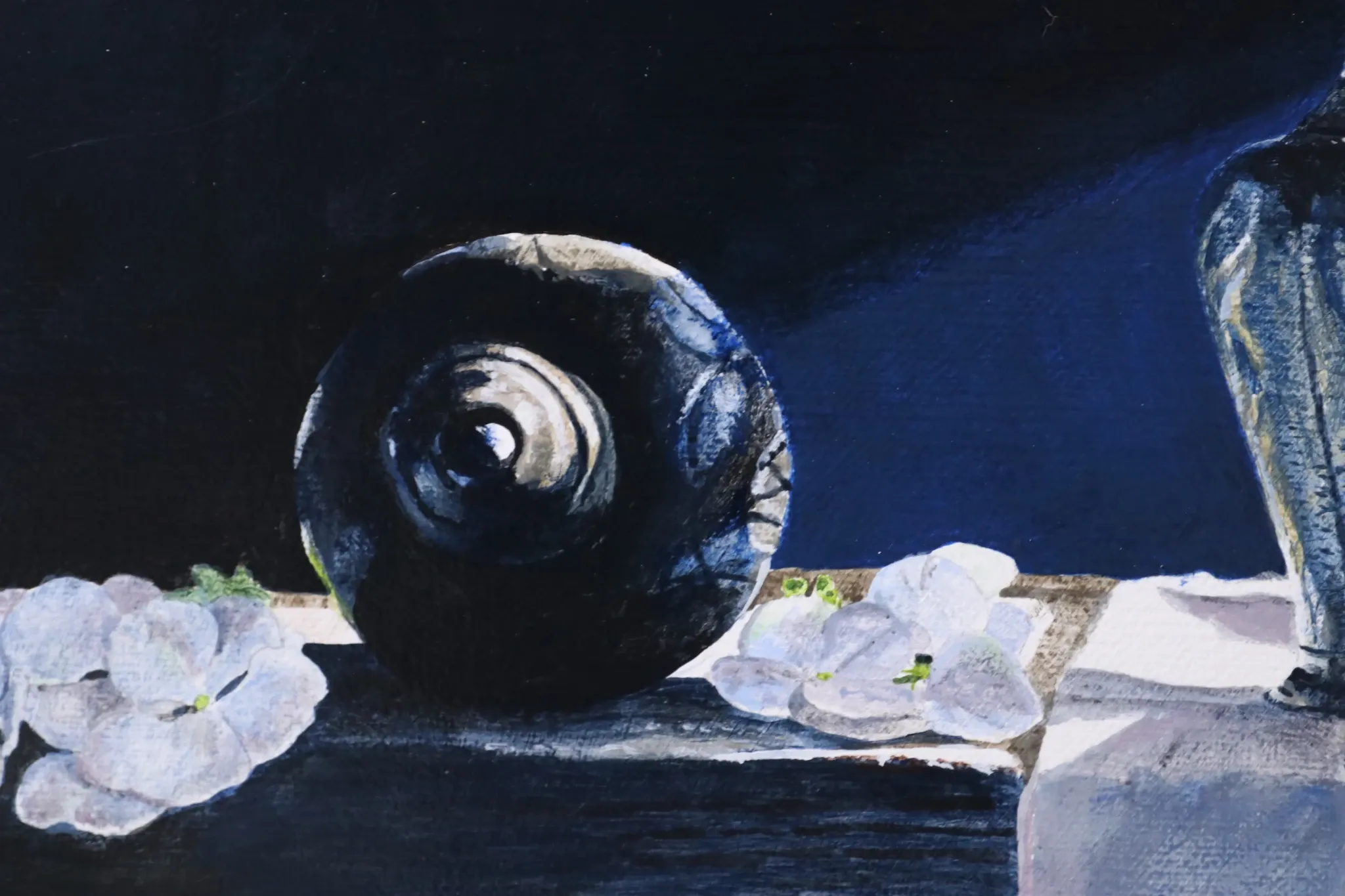 Still life with three pewter tea caddies – Marjolein van den Berg, c. 2011