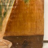 Oil on vintage panel