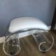 Banc roulant vintage en Lucite – Acrylique enroulé