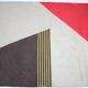 Midcentury Geometric Kilim Carpet in Style of Antonín Kybal, 1950s