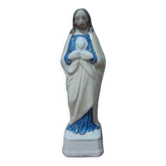 Statuette Christ "coeur de Jesus" en céramique