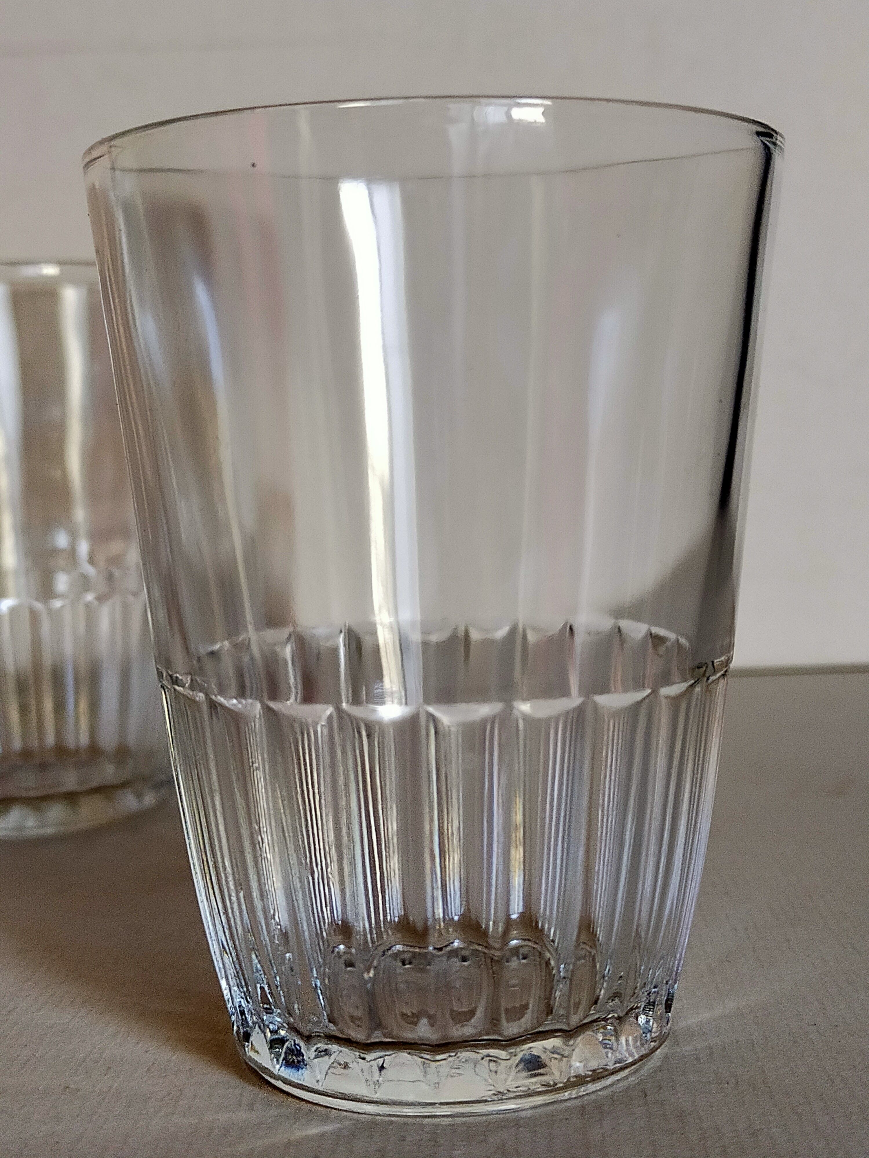 Nine vintage glasses of cider 40s