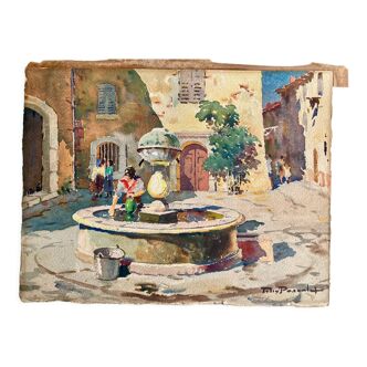 Watercolor signed