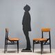 Chaises vintage en similicuir, hêtre peint, design, Italie, années 1960