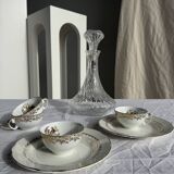 Vintage glass decanter in hot air balloon style H31 D18