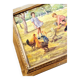 Oil Painting on Canvas "Children at the Farm" Signed Lo Presti - Gilded Frame