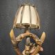 Pair of wall sconces in rattan