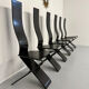 Set of 6 Italian design chairs by Pietro Arosio, postmodern, 1980s.