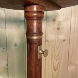Louis XVI style tripod rack and pinion pedestal table